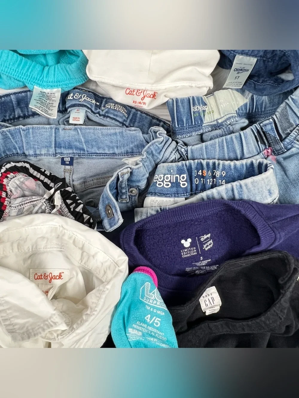 Girls 5T Fall Winter Clothing Bundle Disney Frozen Gap Lot 🍁